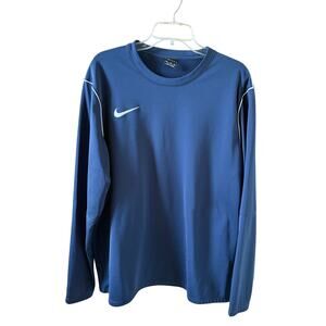 Nike Dri-Fit Navy Blue with White Piping Sweatshirt Mens Size XXL